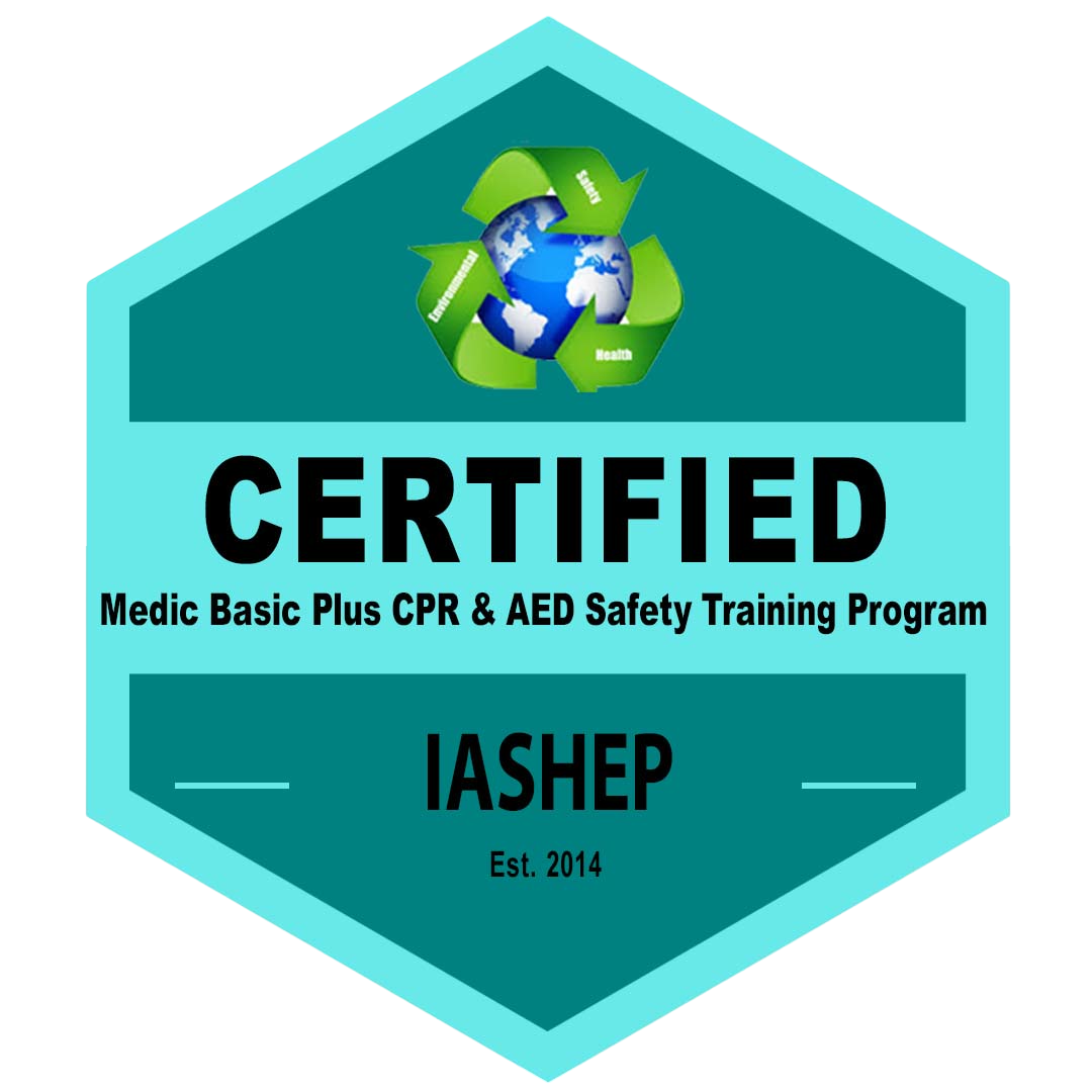 Certified Medic Basic Plus CPR & AED Safety Training Program Badge